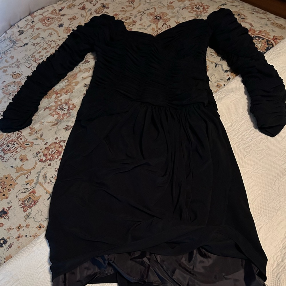 Vintage Victor Costa for Neiman Marcus Ruched Off Shoulder Dress - Picture 9 of 9